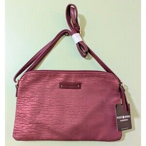 NWT Punt Roma From Spain Small Crossbody Burgandy Purse $500 MSRP